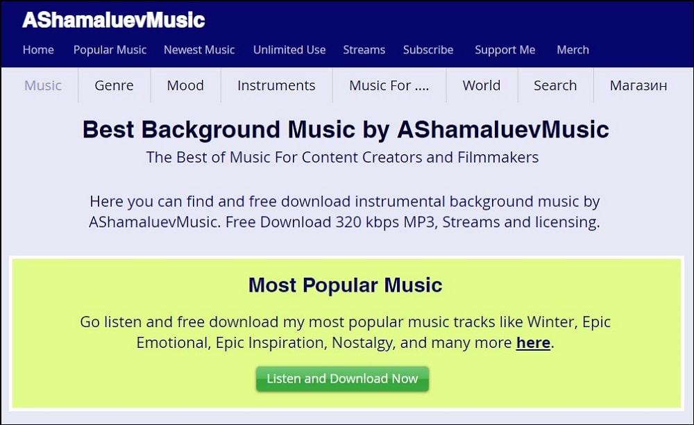 AShamaluevMusic Overview