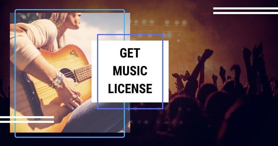 Which is the process of obtaining a license for a famous song