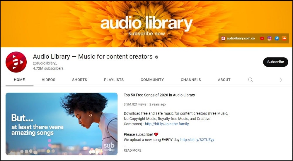 YouTube Audio Library