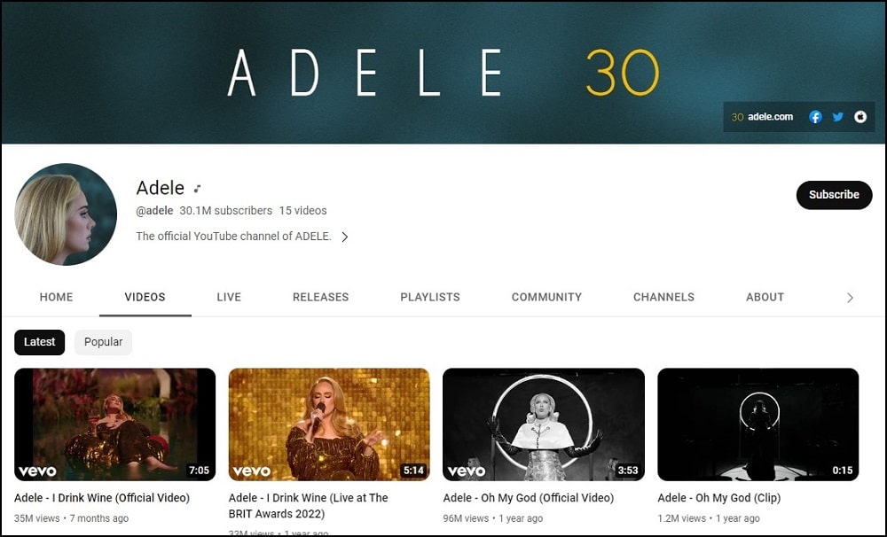 Adele Most Famous Singers