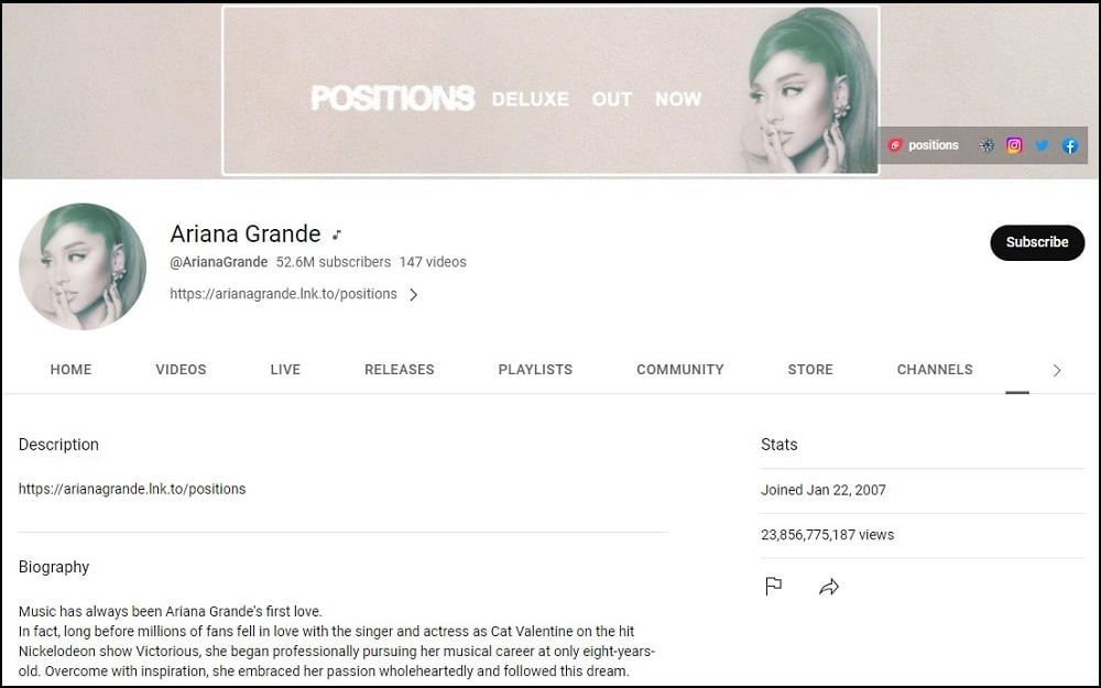 Ariana Grande Most Famous Singers