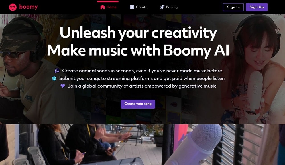 Boomy AI Music Generators