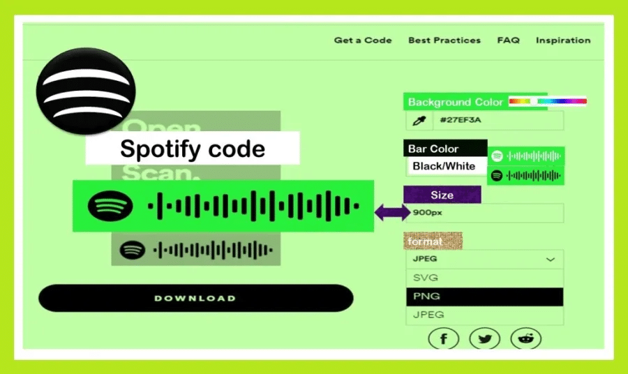 Change the Spotify Barcode Color