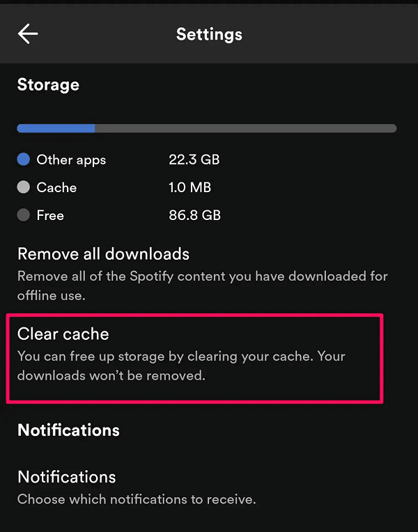 Clear Cache