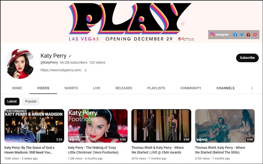 Katy Perry Most Famous Singers