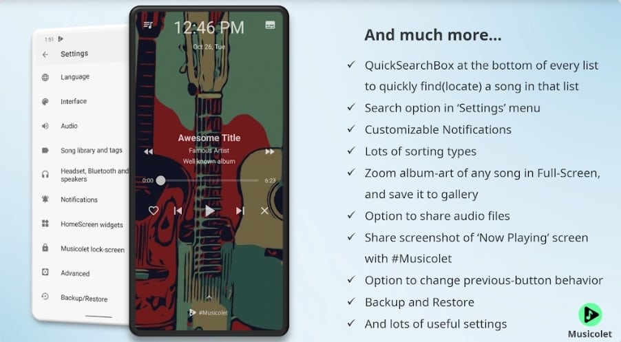 Musicolet from Android