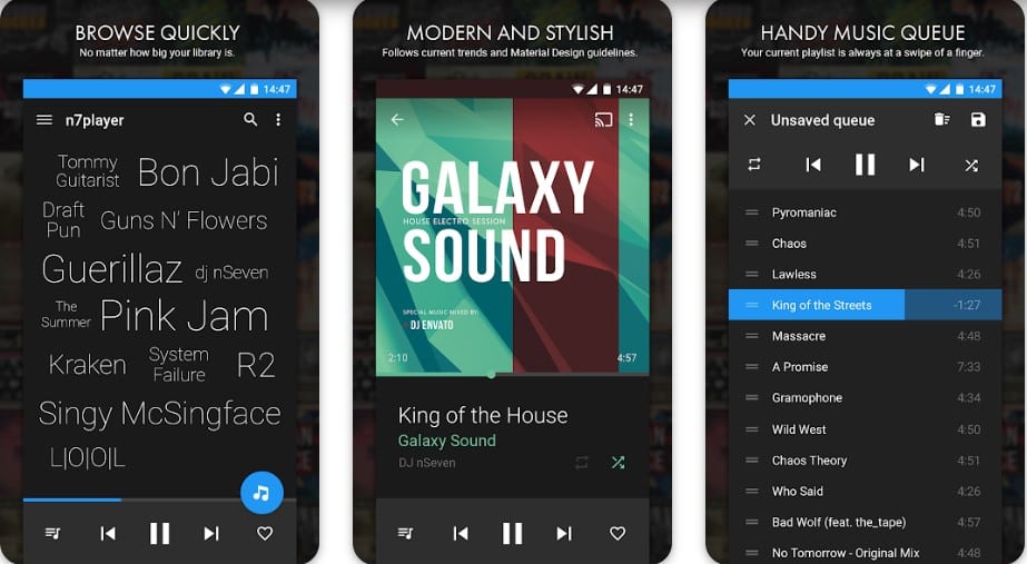 N7player from Android