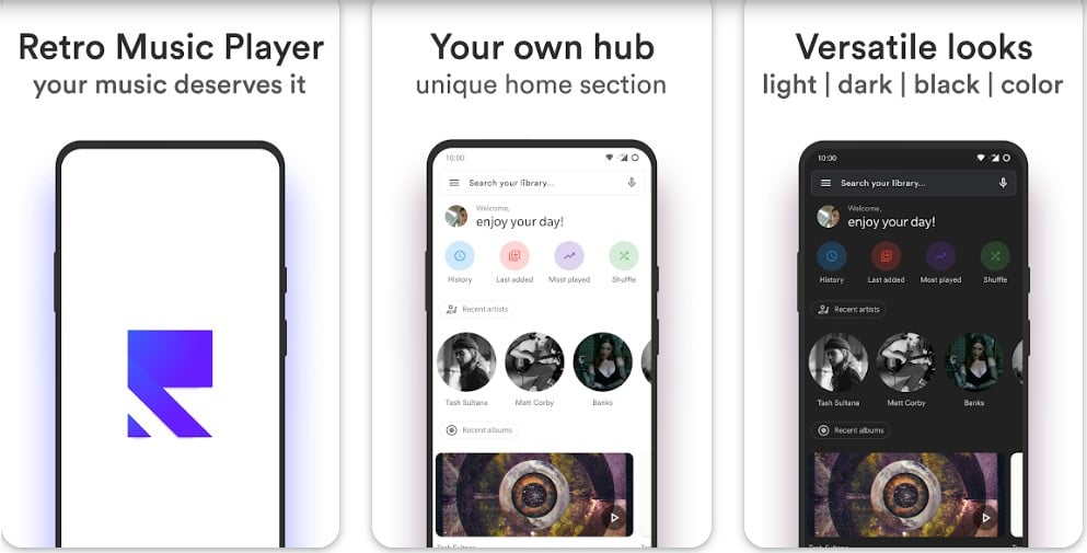 Retro Music Player from Android