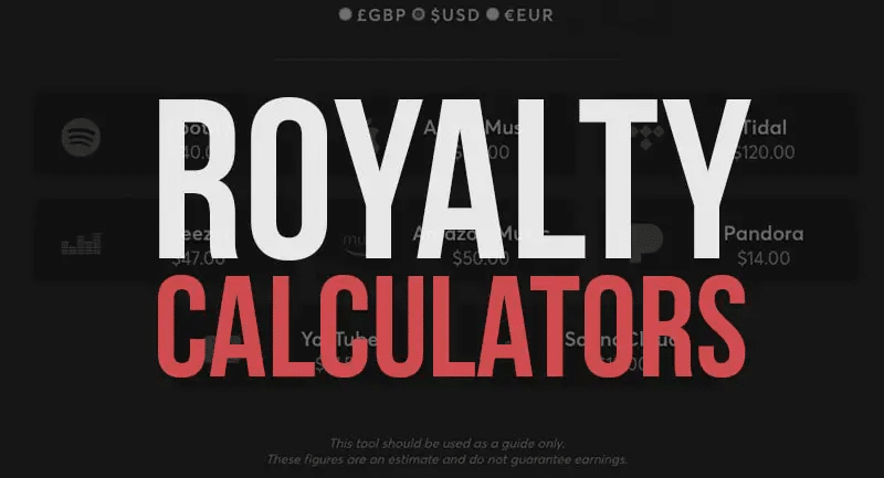 What is a music streaming royalty calculator